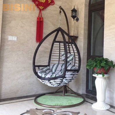 Bisini Simple Style Rattan Chair With Cushion, Rattan Garden Furniture (BF07-70187)