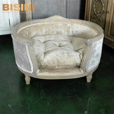 Bisini new arrival luxury French style antique pet bed wholesale and retail - BF07-80120