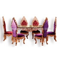 five star Lexury dinning room copper furniture for home hotel