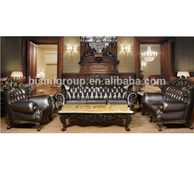 Bisini Brass carving hotel lobby sofa set