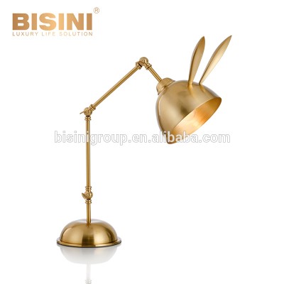 Lovely Adorable Golden Rabbit Designed Classic Table Reading Lamp for Kids Bedroom BF12-03226a