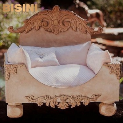 Bisini France Style Luxury cat princess pet product, Hand carved pet bed, Royal cat & dog house (BF07-80016)