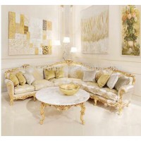 Luxury antique corner sofa set for hotel